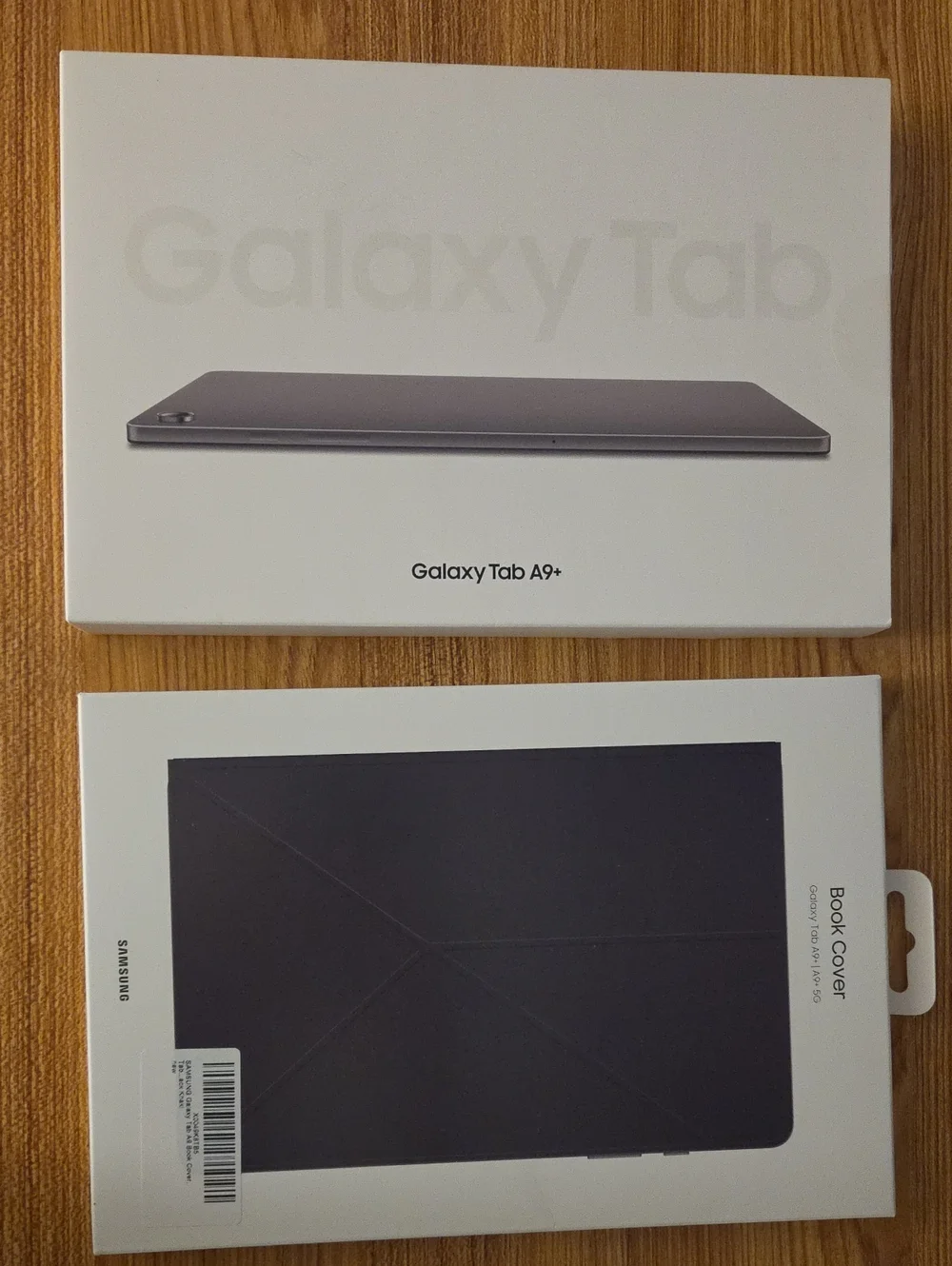 Samsung Galaxy Tab A9+ Silver with Black Book Cover - New In Box